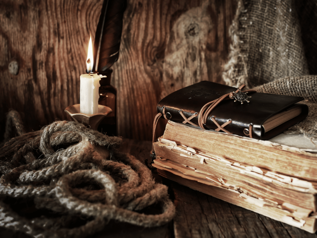 verschiedene alte Gegenstände.