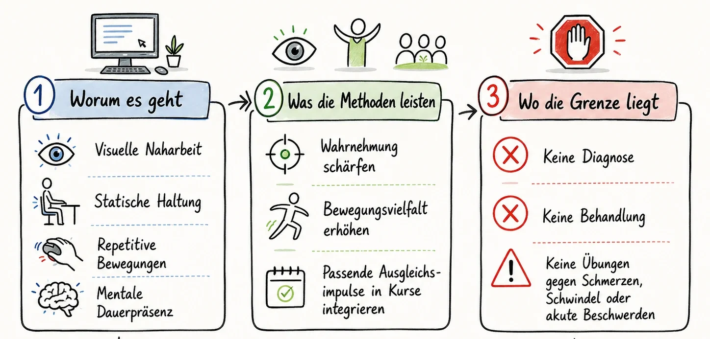 Sketchnote Bildschirmgesundheit fachliche Einordnung
