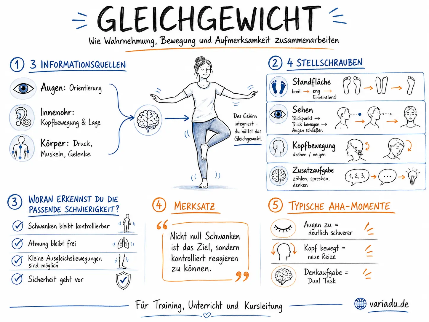 Gleichgewicht Sketchnote