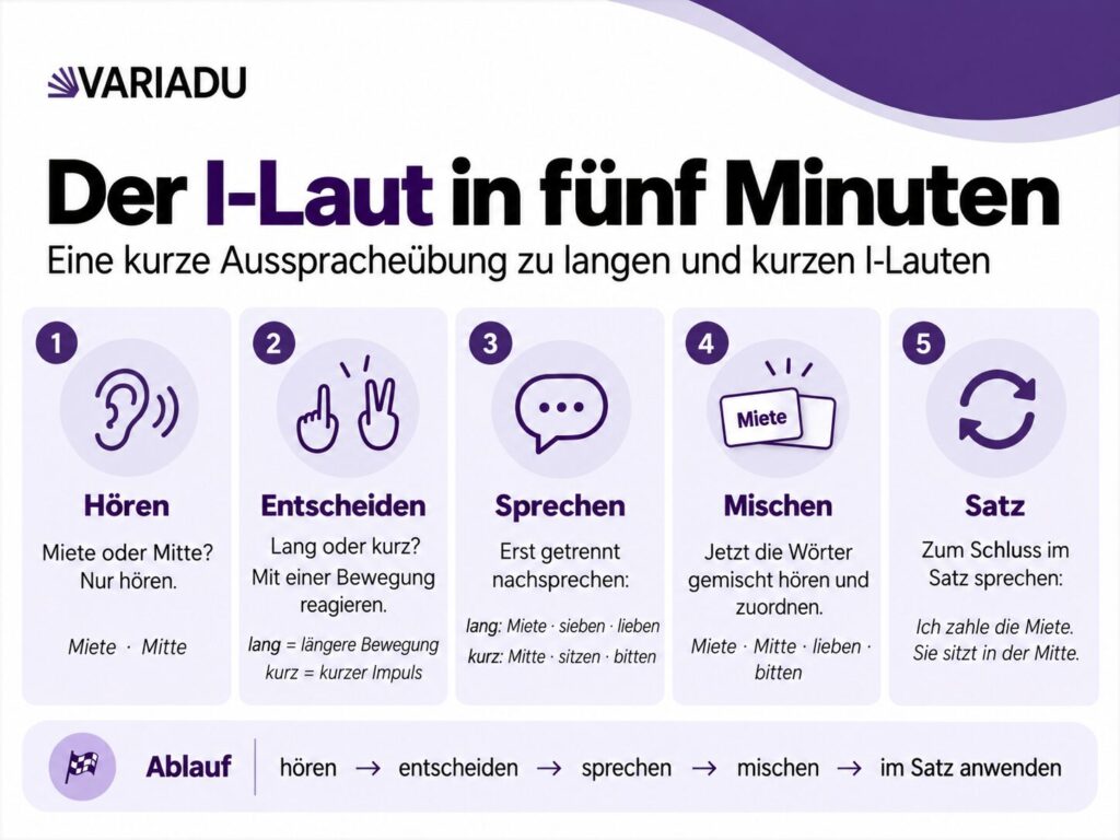 Der I Laut in fünf Minuten