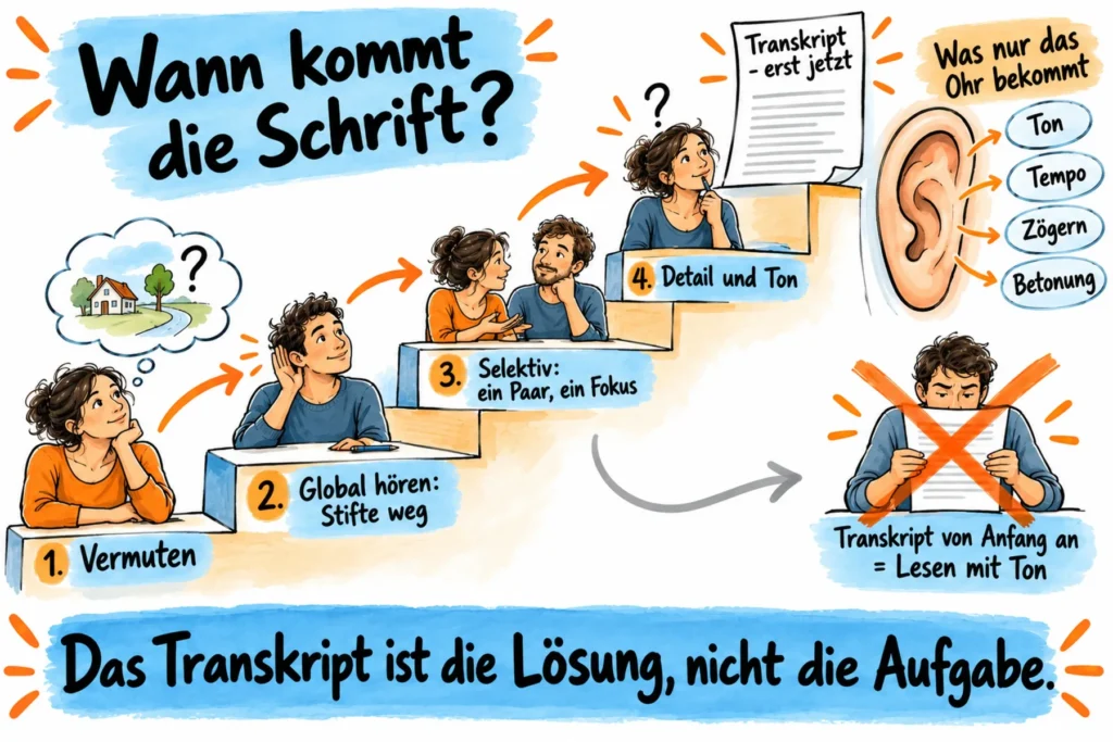Warum die Treppe trägt